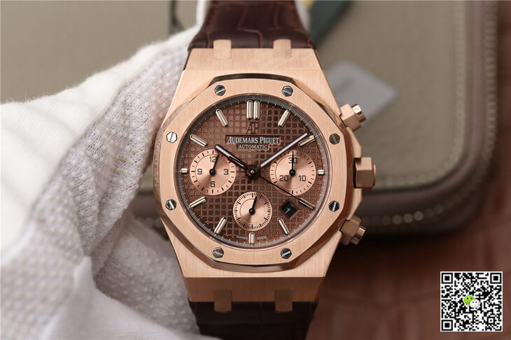 Best Replica Replica Audemars Piguet Royal Oak Chronograph 26331OR.OO.D821CR.01 1:1 Best Edition OM Factory Rose Gold - Colareps
