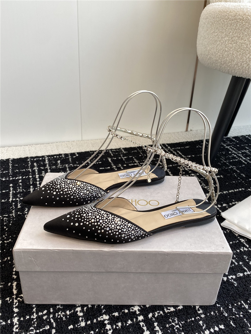 Best Replica Jimmy Choo Square Buckle Drill Point Half Drag - Colareps