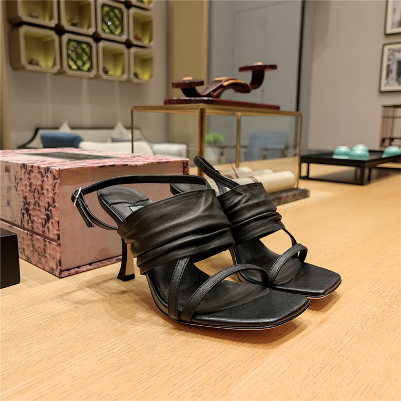 Best Replica Jimmy Choo High Heel Square Toe Sandals - Colareps