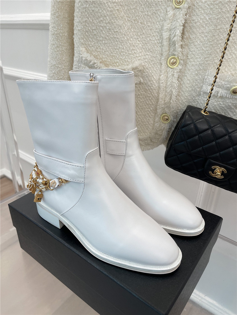 Best Replica chanel classic jewel chain ankle boots - Colareps