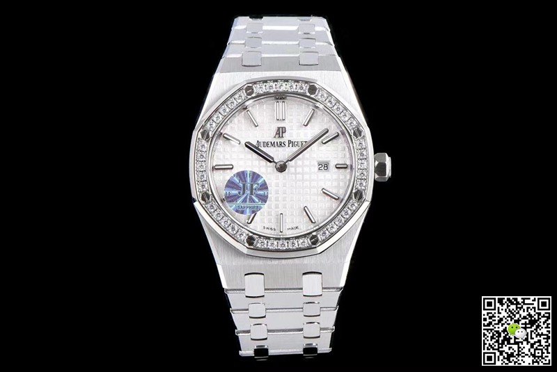 Best Replica Replica Audemars Piguet Royal Oak 67651ST.ZZ.1261ST.01 1:1 Best Edition JF Factory White Dial Swiss Quartz - Colareps