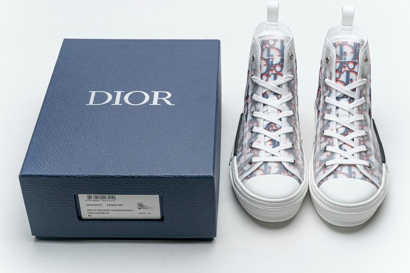 Best Replica Converse Dupes DIOR B23 High-Top Sneaker Red and Blue - Colareps