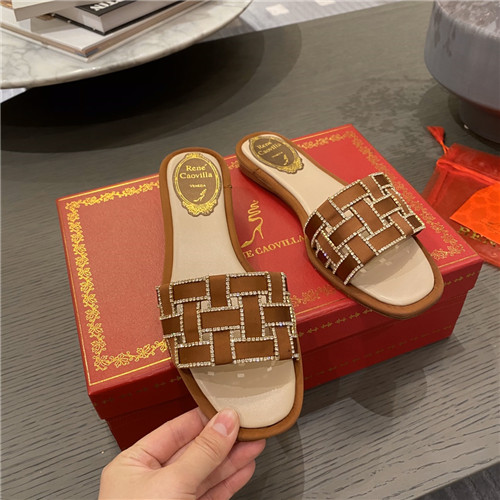 Best Replica rene caovilla flat slippers - Colareps