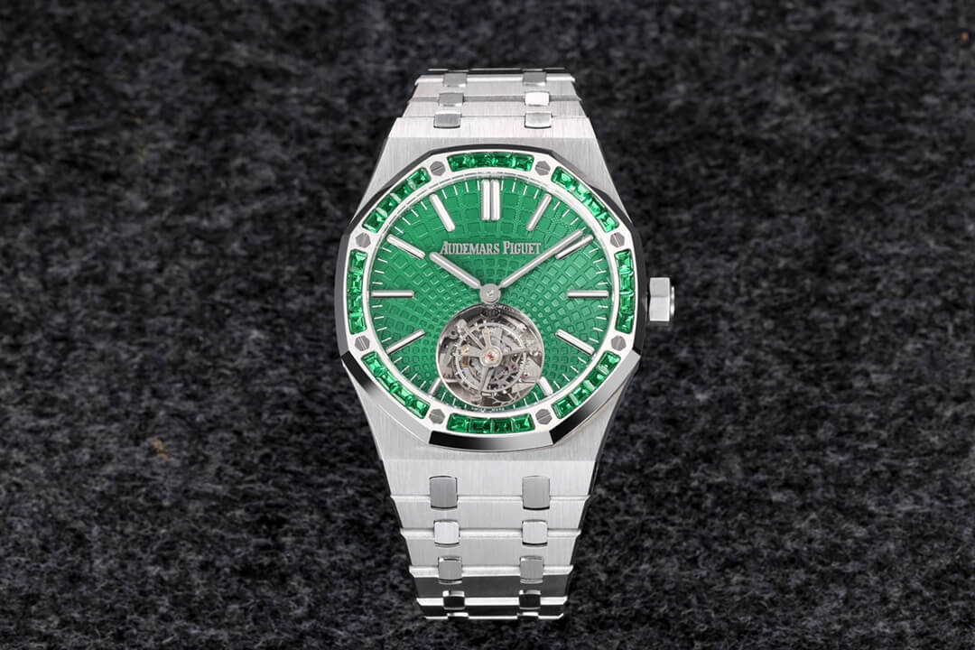 Best Replica Replica Audemars Piguet Royal Oak Tourbillon 26532IC.EE.1220TI.01 1:1 Best Edition R8 Factory Green Dial - Colareps