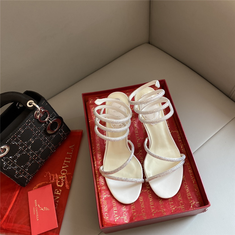 Best Replica Rene Caovilla Dupe Snake Band Sandals - Colareps