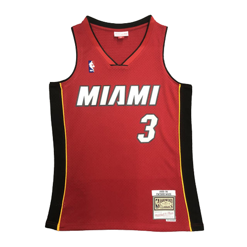 Best Replica DWYANE WADE MIAMI HEAT THROWBACK JERSEY (HEAT APPLIED) - Colareps