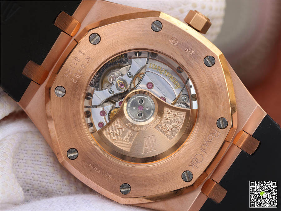 Best Replica Replica Audemars Piguet Royal Oak 15400 1:1 Best Edition Rose Gold Blue Dial - Colareps