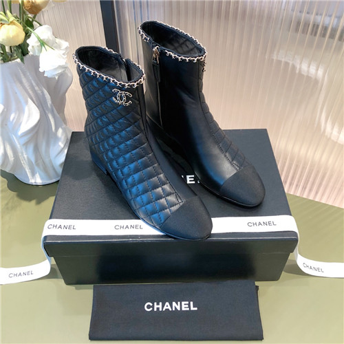 Best Replica chanel chunky heel ankle boots - Colareps