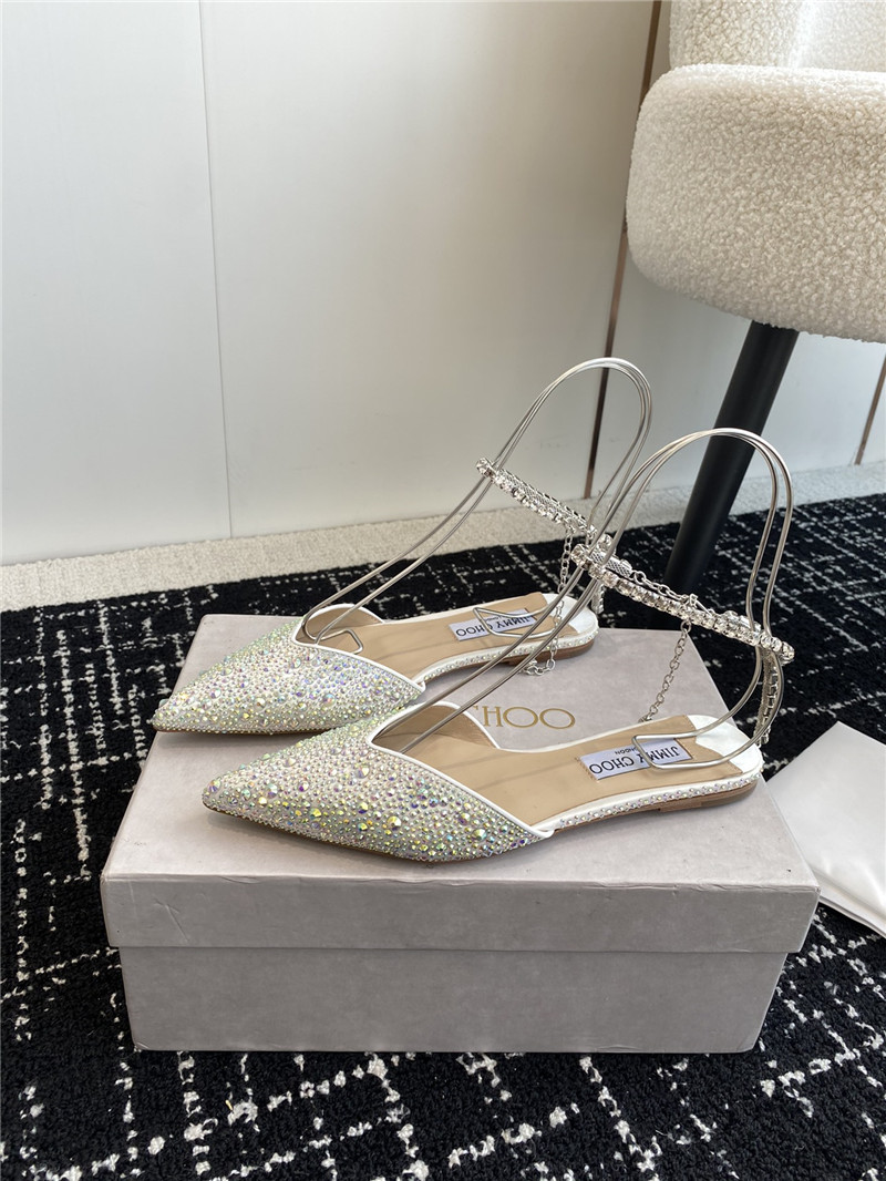 Best Replica Jimmy Choo Square Buckle Drill Point Half Drag - Colareps