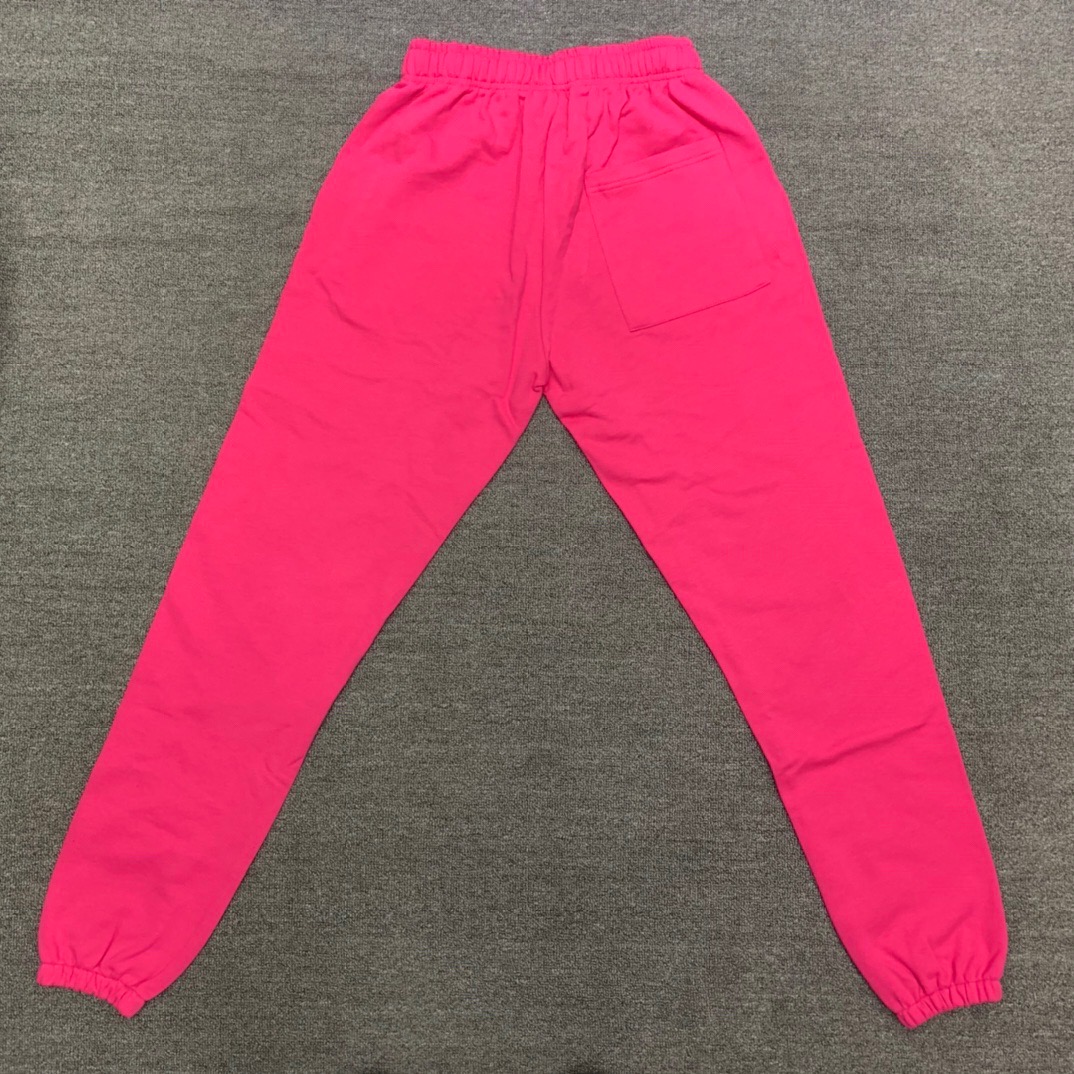 Best Replica Young Thug Sp5der-Pink pants with white dots and black lettering - Colareps