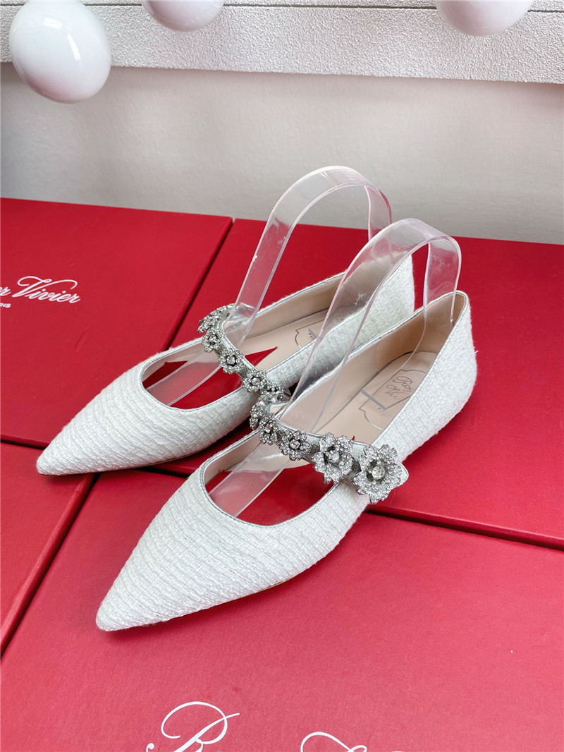 Best Replica Roger vivier Dupes wedding shoes snow diamond series high heels - Colareps