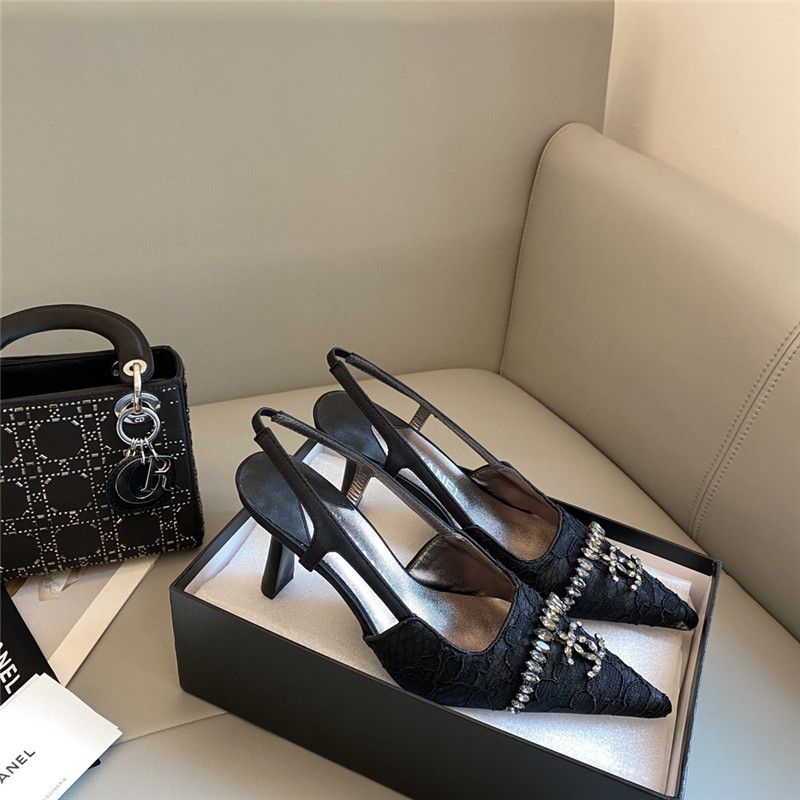 Best Replica Chanel new medieval series lace high heels - Colareps