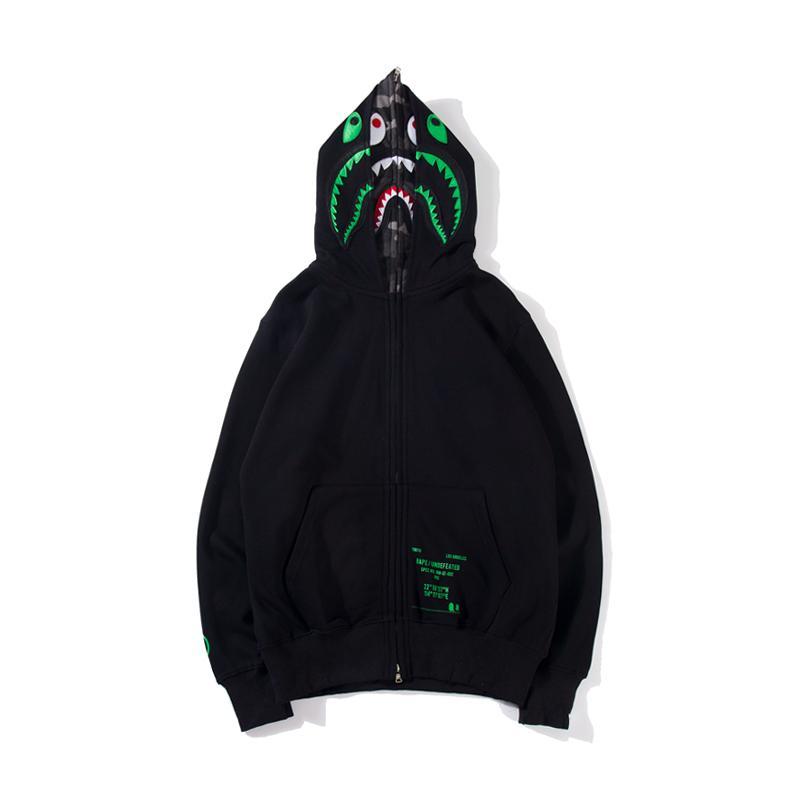 Best Replica Bape x Undefeated Shark Pullover Hoodie - Colareps