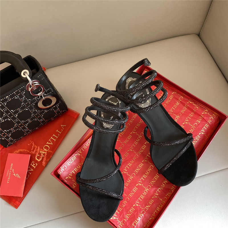 Best Replica Rene Caovilla Dupe Snake Band Sandals - Colareps