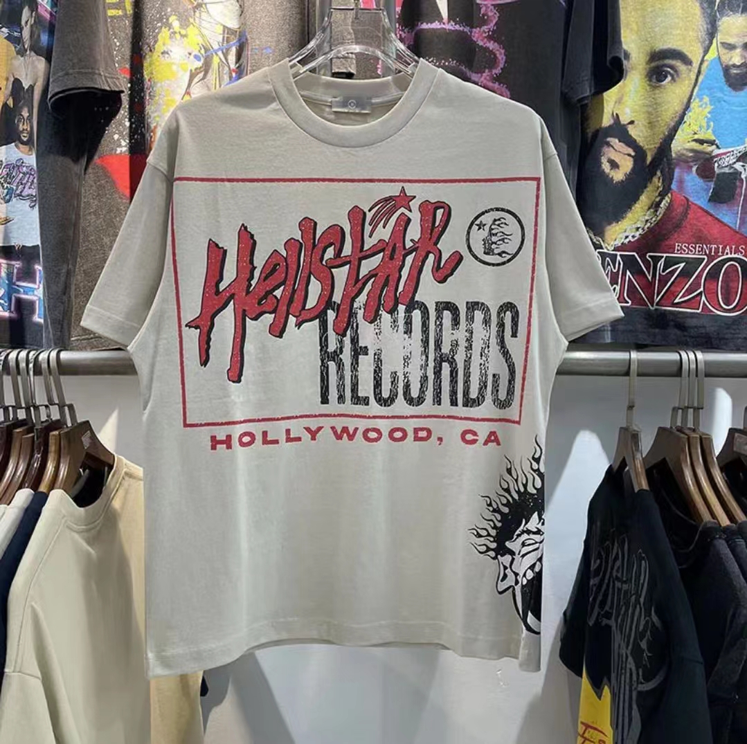 Best Replica HellStar Replica Summer Tide Washed Print Short Sleeve - Colareps