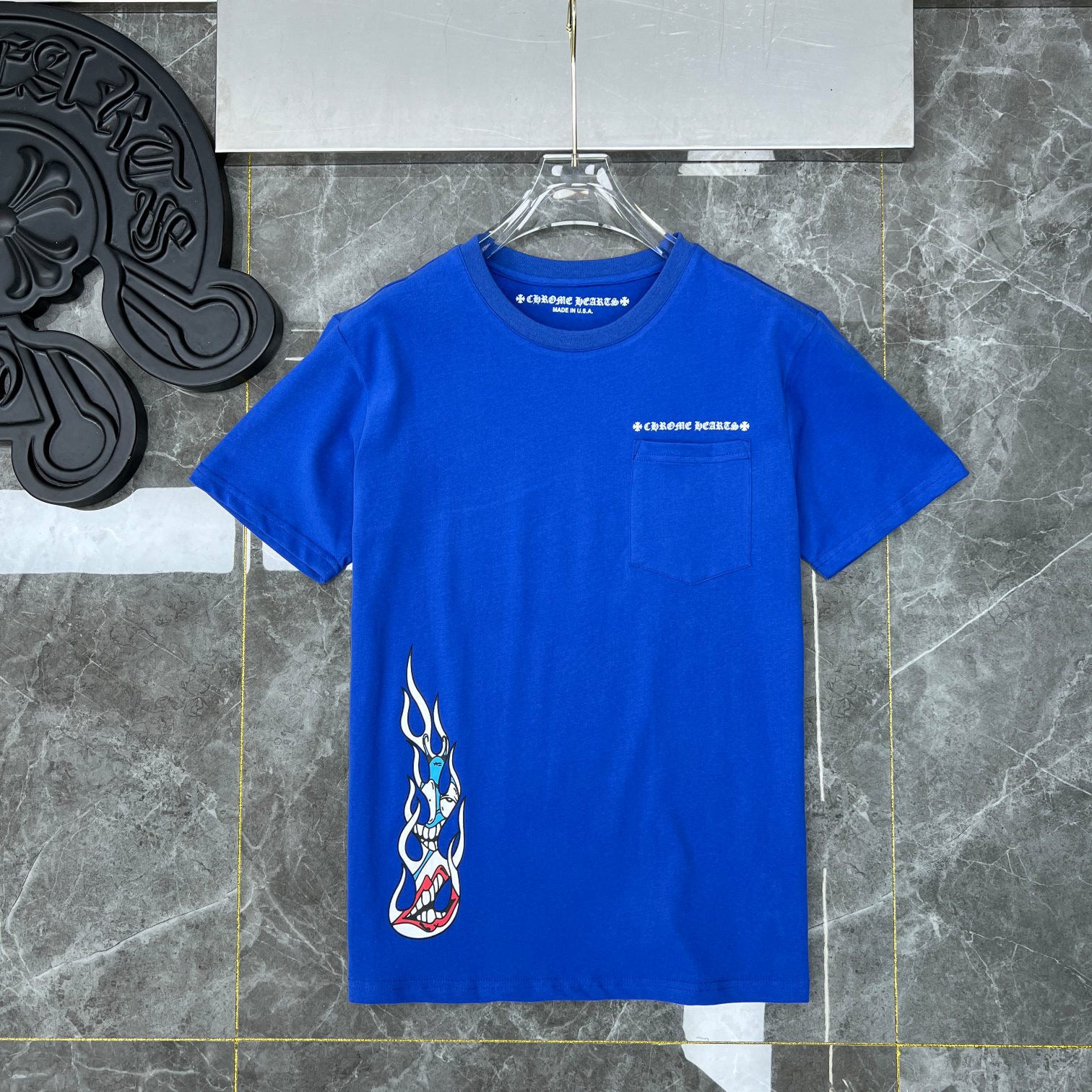 Best Replica Chrome Hearts Replica Matty Boy Space T-Shirt Blue - Colareps