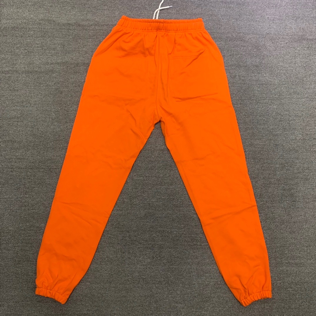 Best Replica Young Thug Sp5der White lettered orange pants - Colareps