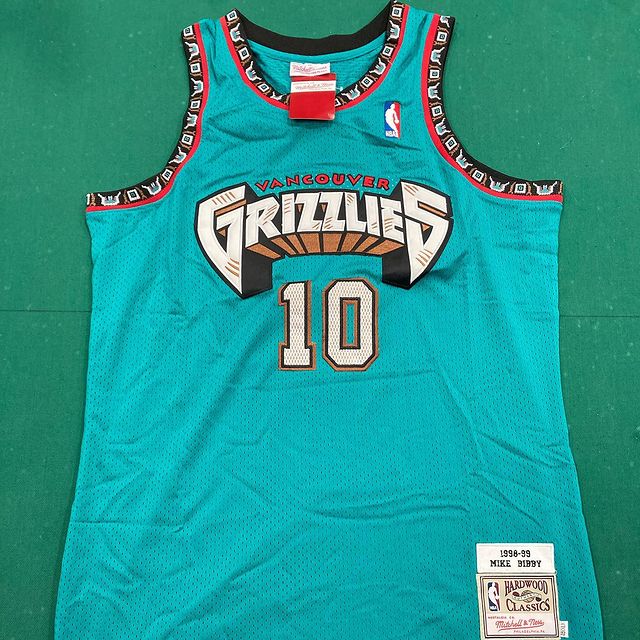 Best Replica MIKE BIBBY MEMPHIS GRIZZLIES VANCOUVER THROWBACK JERSEY - Colareps
