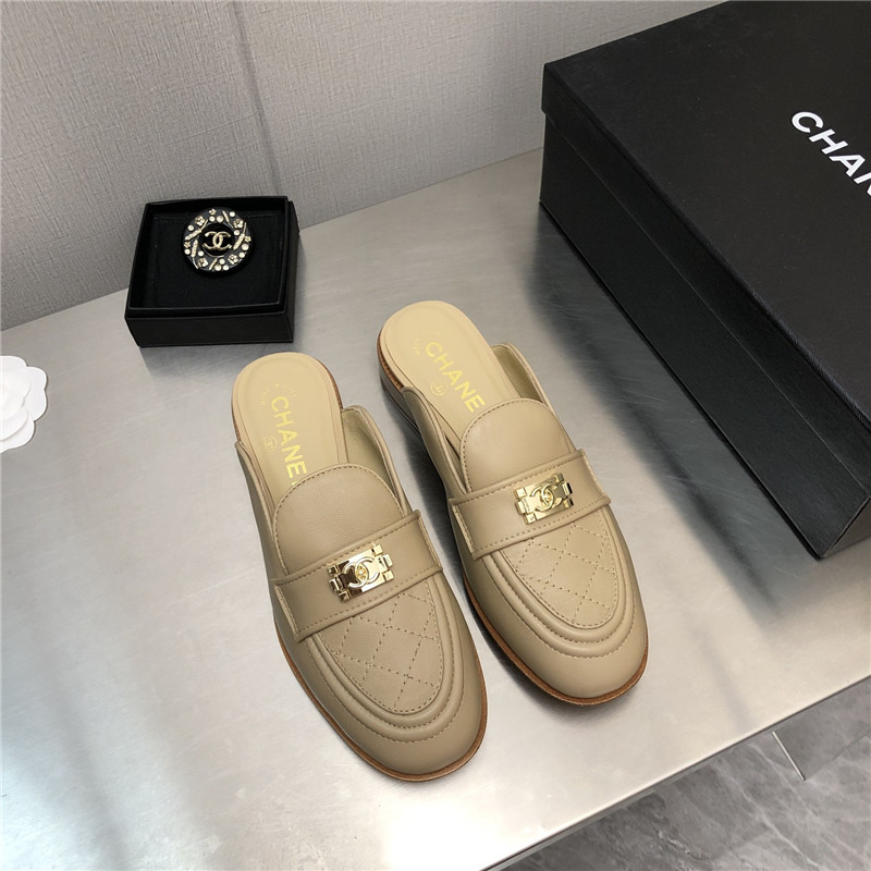 Best Replica chanel leather slippers womens - Colareps