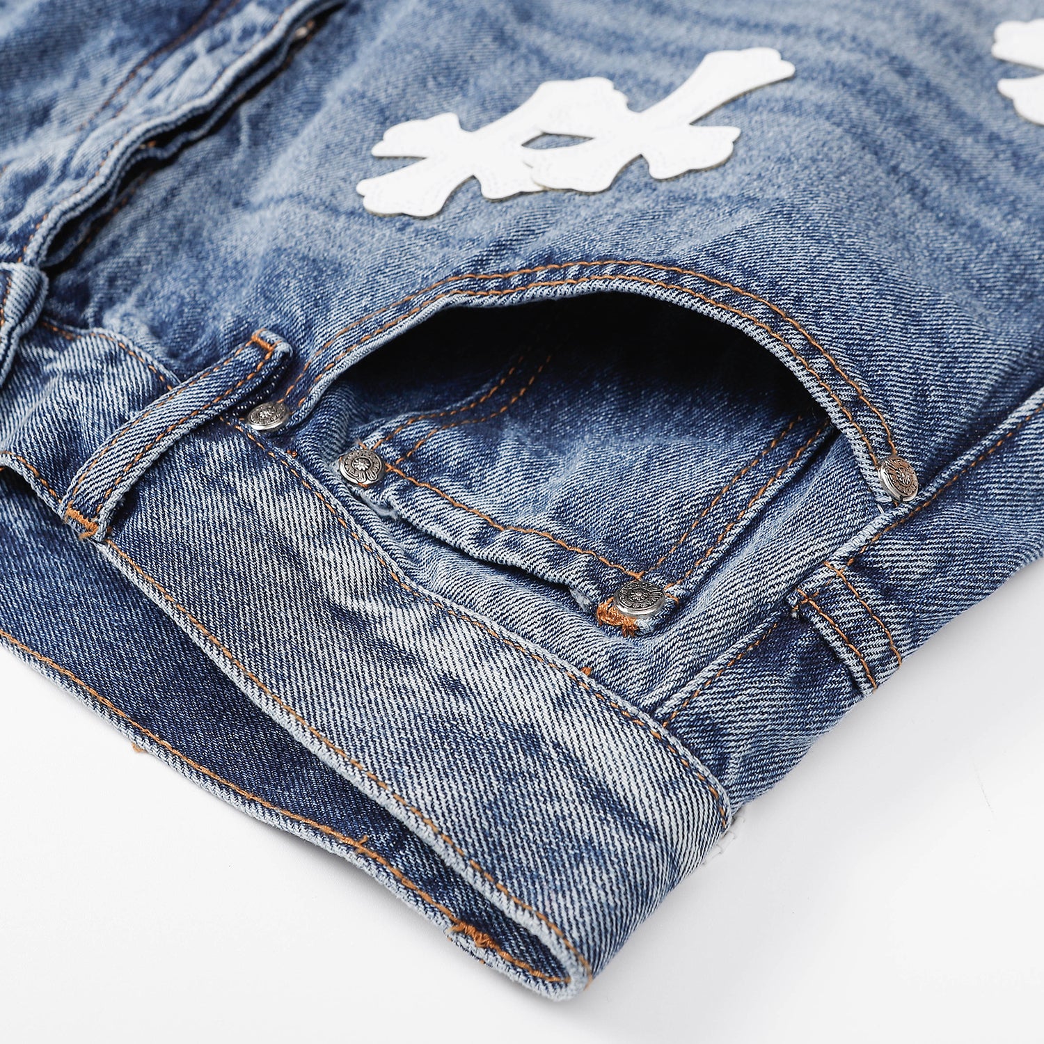 Best Replica Chrome Hearts Denim Shorts - Colareps