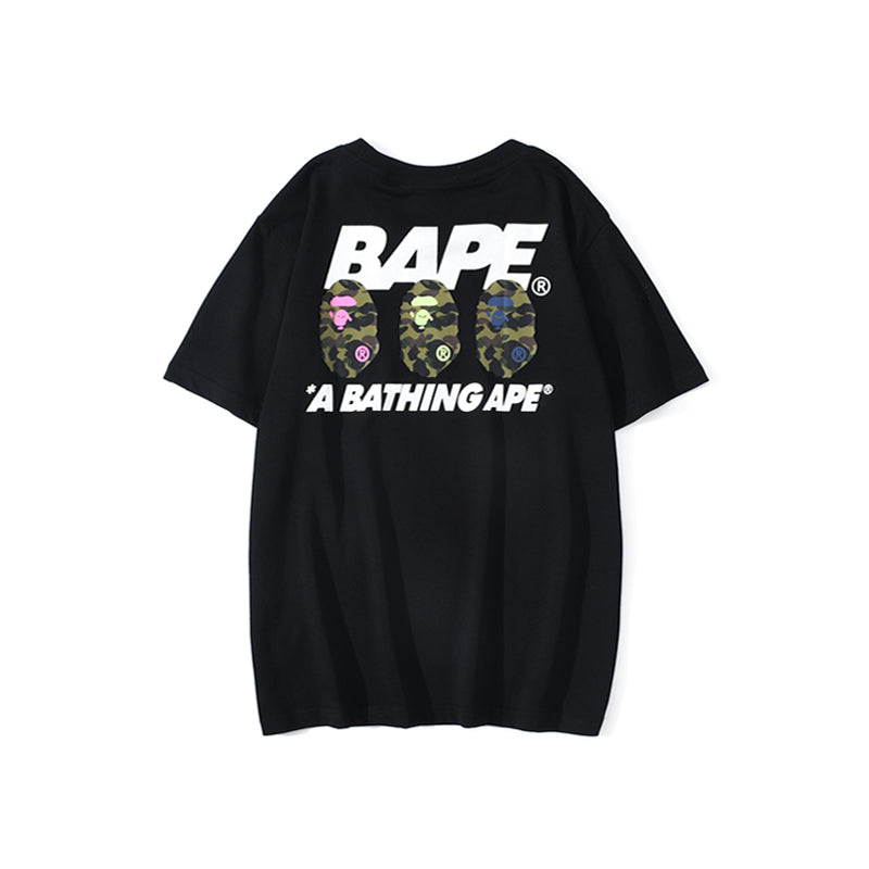 Best Replica Bape Camo Ape Head Summer Cotton T Shirt 1686 - Colareps
