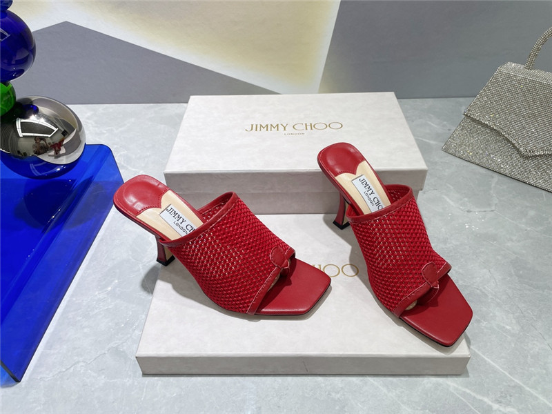 Best Replica jimmy choo square-toe knit flip-flops - Colareps