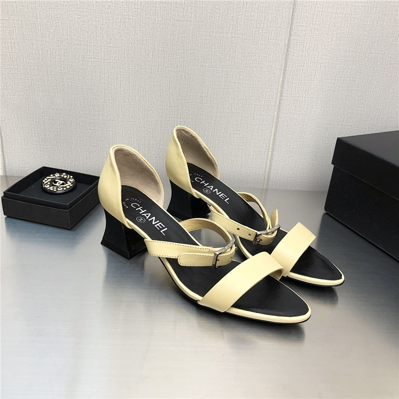Best Replica chanel chunky heel sandals - Colareps