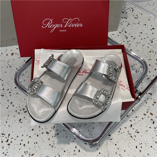 Best Replica roger vivier diamond buckle slippers - Colareps