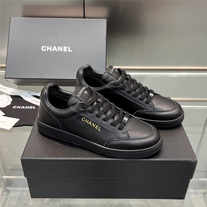Best Replica Chanel new full leather panda color casual sneakers - Colareps