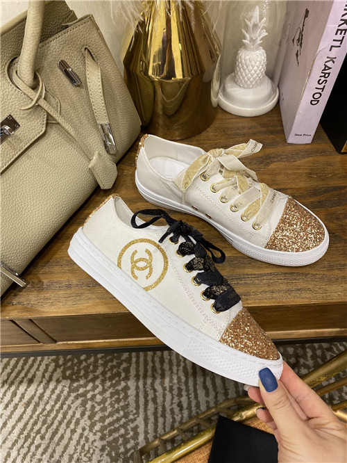 Best Replica chanel canvas sneakers womens - Colareps