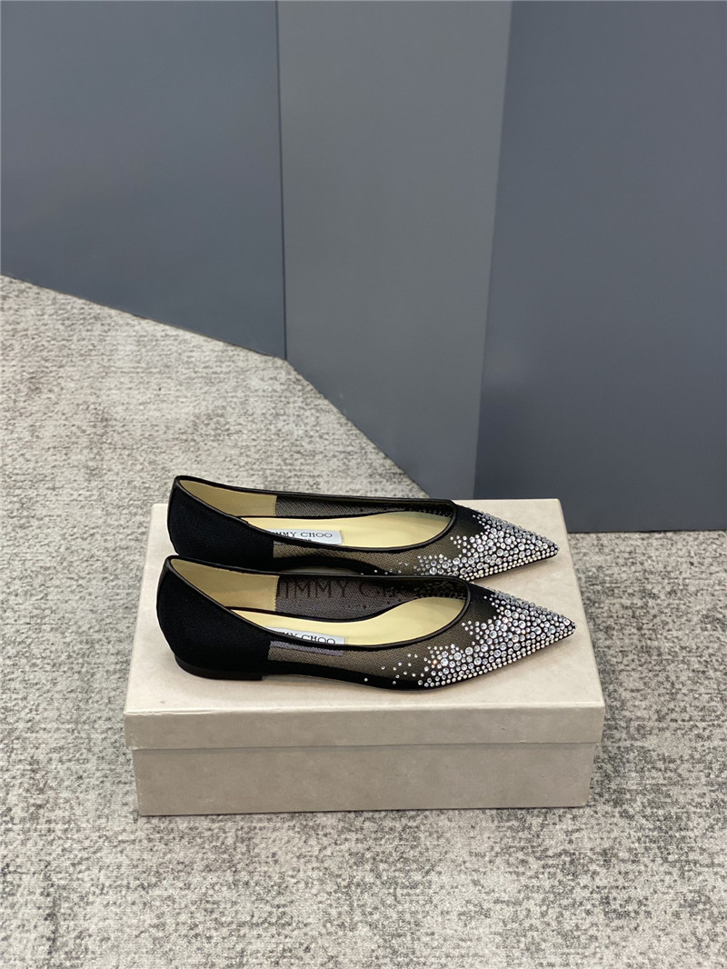 Best Replica Jimmy Choo jc mesh hot diamond high-heeled shoes - Colareps