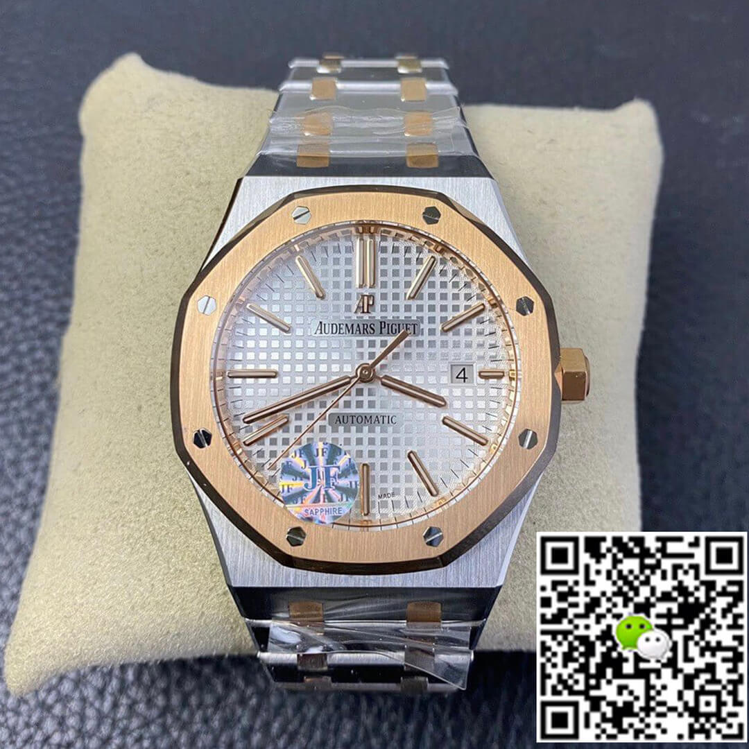 Best Replica Replica Audemars Piguet Royal Oak 15400SR.OO.1220SR.01 JF Factory 1:1 Best Edition Swiss ETA3120 Rosegold - Colareps