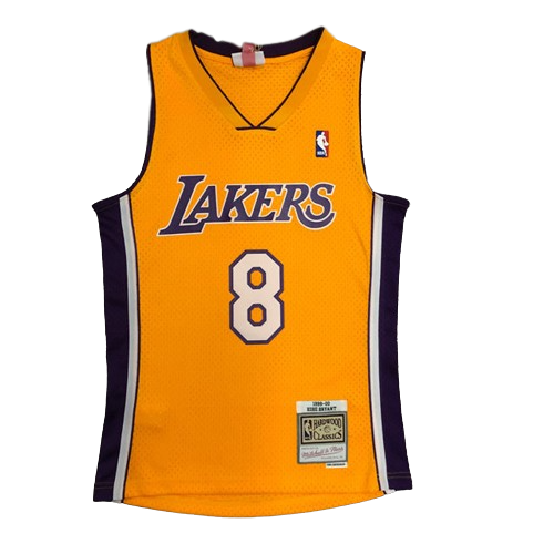 Best Replica KOBE BRYANT #8 LOS ANGELES LAKERS THROWBACK JERSEY (HEAT APPLIED) - Colareps