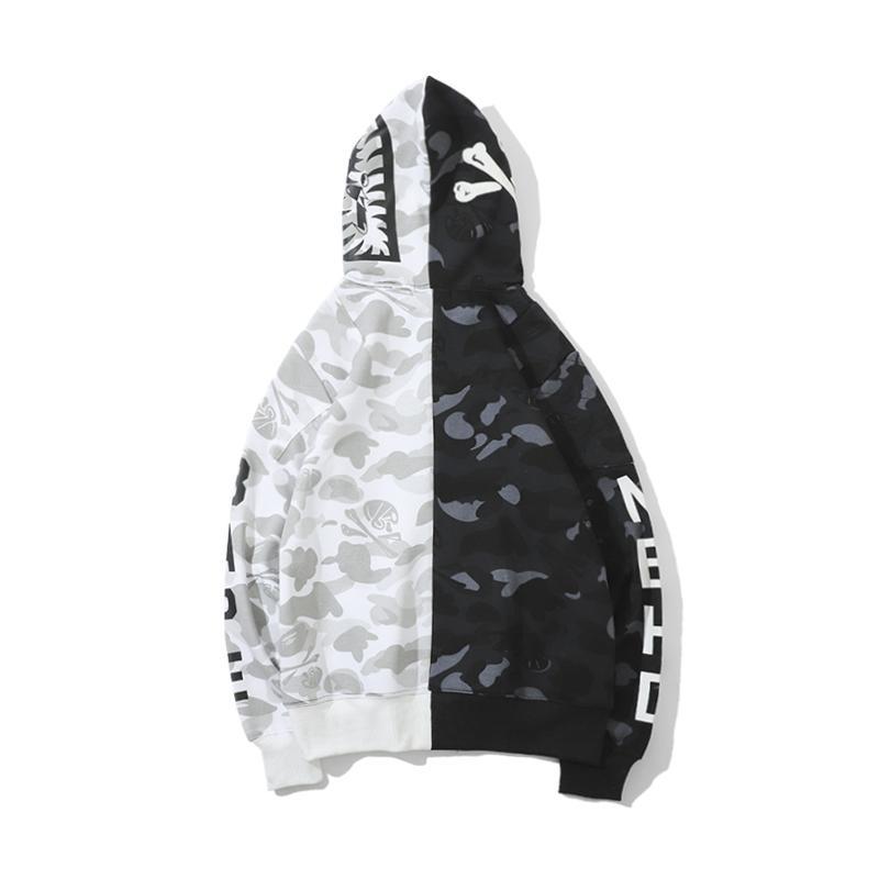 Best Replica Bape Shark Skull Hoodie Camo - Colareps