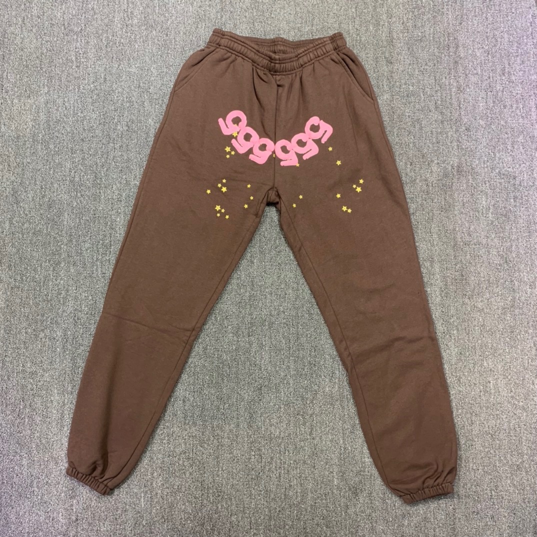 Best Replica Young Thug Sp5der-Pink number brown pants - Colareps