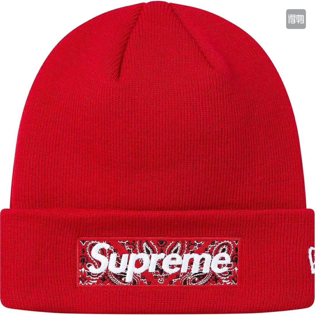 Best Replica SUPREME NEW ERA 19FW BANDANA BOX LOGO BEANIE - Colareps
