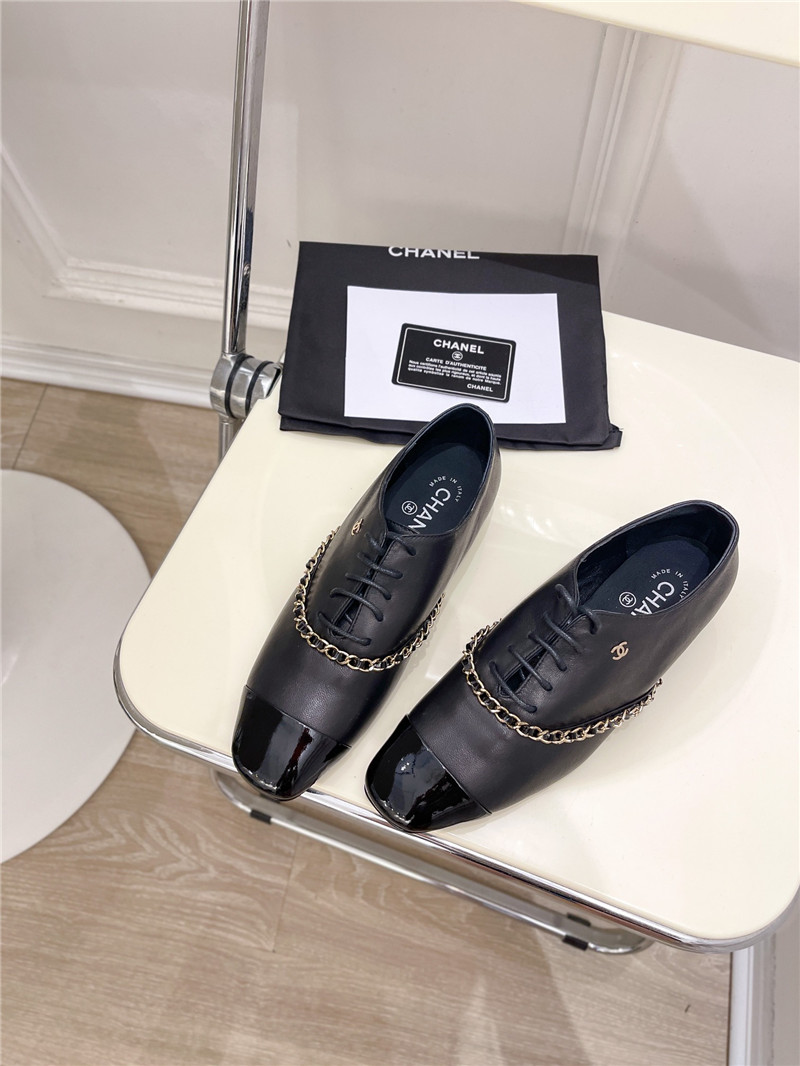 Best Replica Chanel catwalk chain lace-up shoes - Colareps