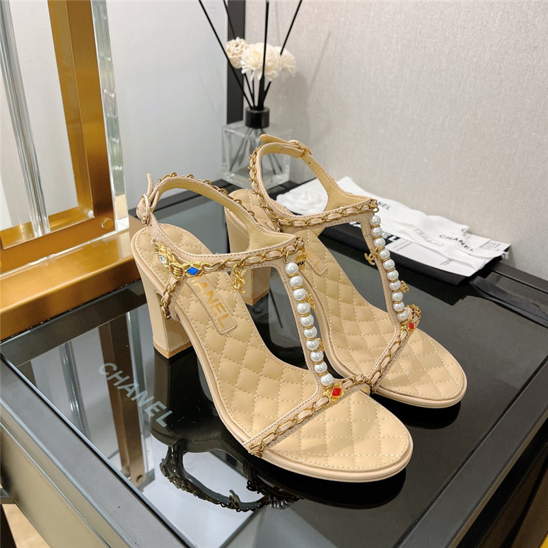 Best Replica chanel high heel sandals womens - Colareps