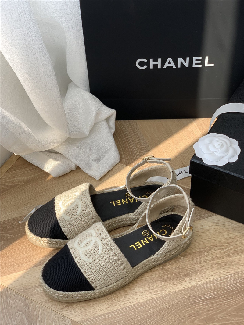 Best Replica chanel hand woven sandals - Colareps