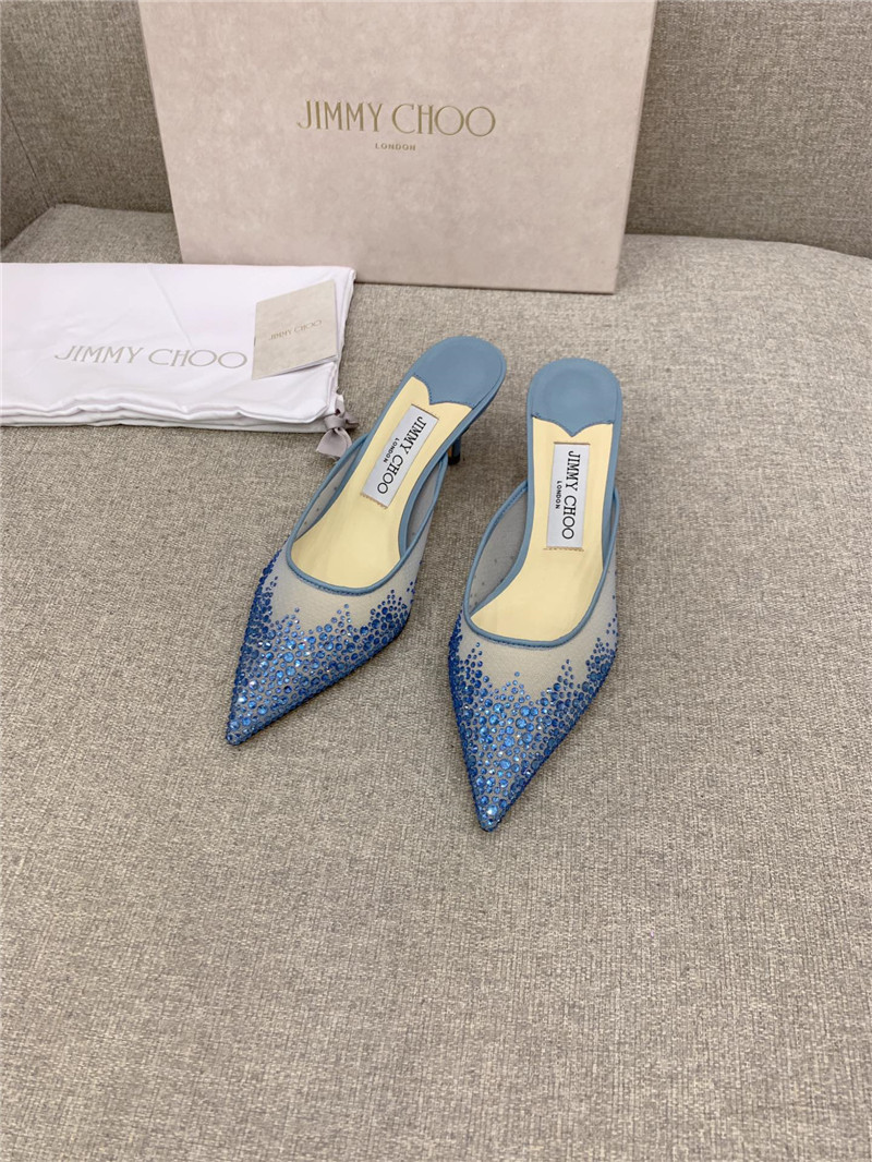 Best Replica Jimmy Choo new rhinestone mesh fairy shoes wedding shoes - Colareps