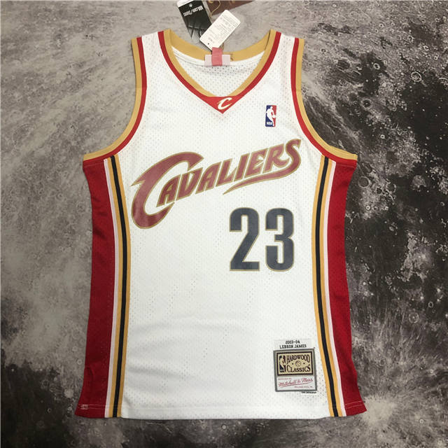 Best Replica LEBRON JAMES CLEVELAND CAVALIERS THROWBACK JERSEY (HEAT APPLIED) - Colareps