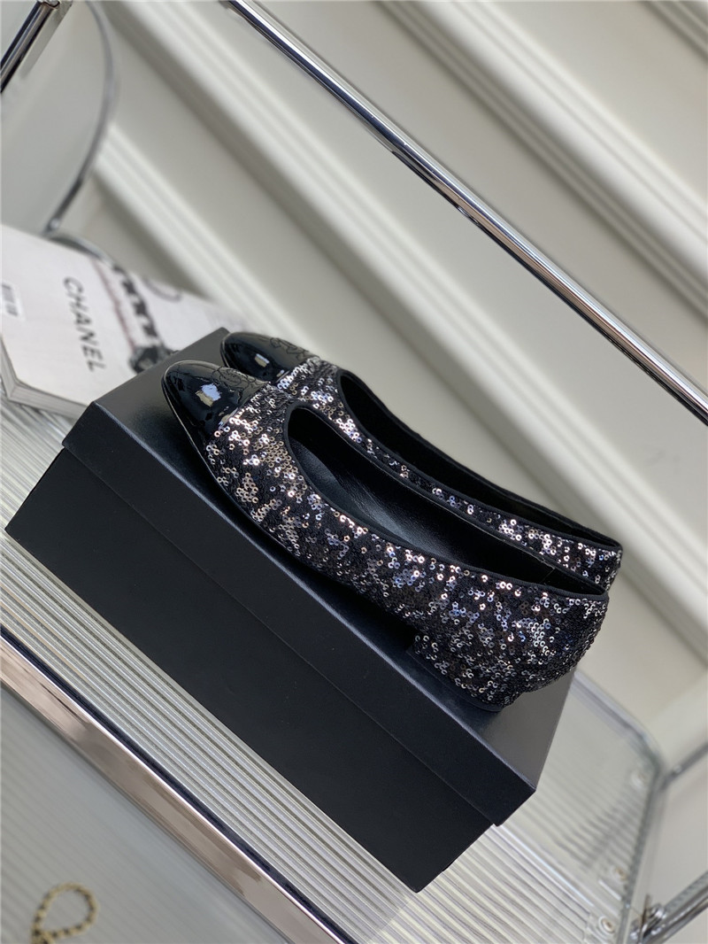 Best Replica Chanel latest sequin shoes - Colareps