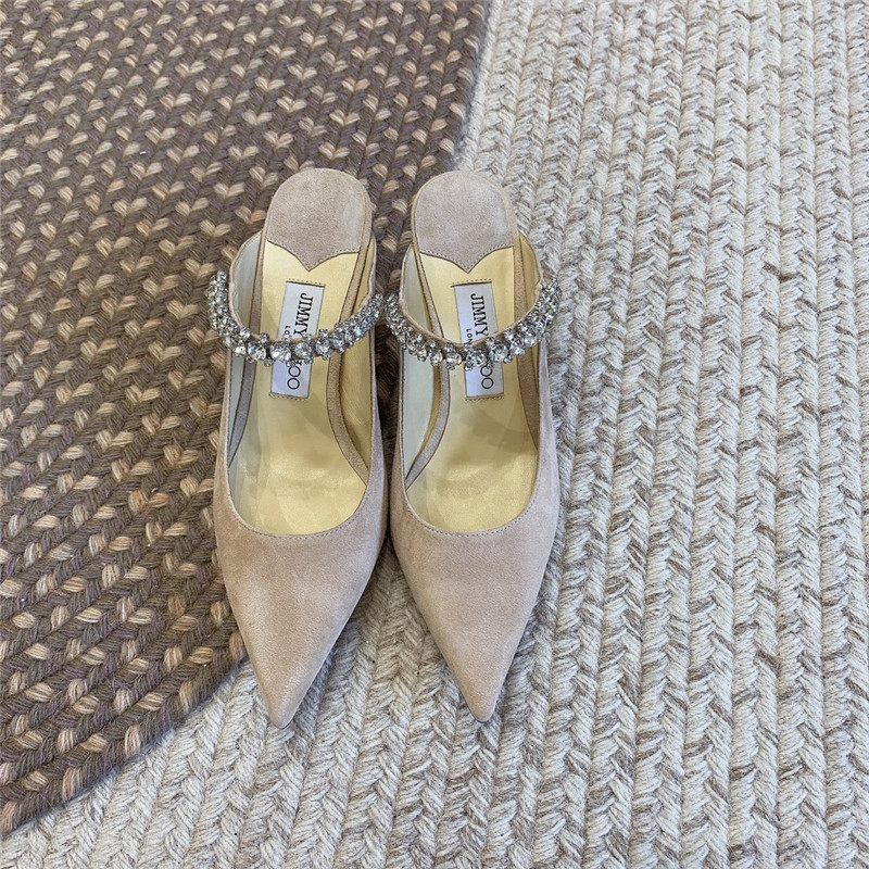 Best Replica Jimmy Choo Rhinestone Slide Sandals - Colareps