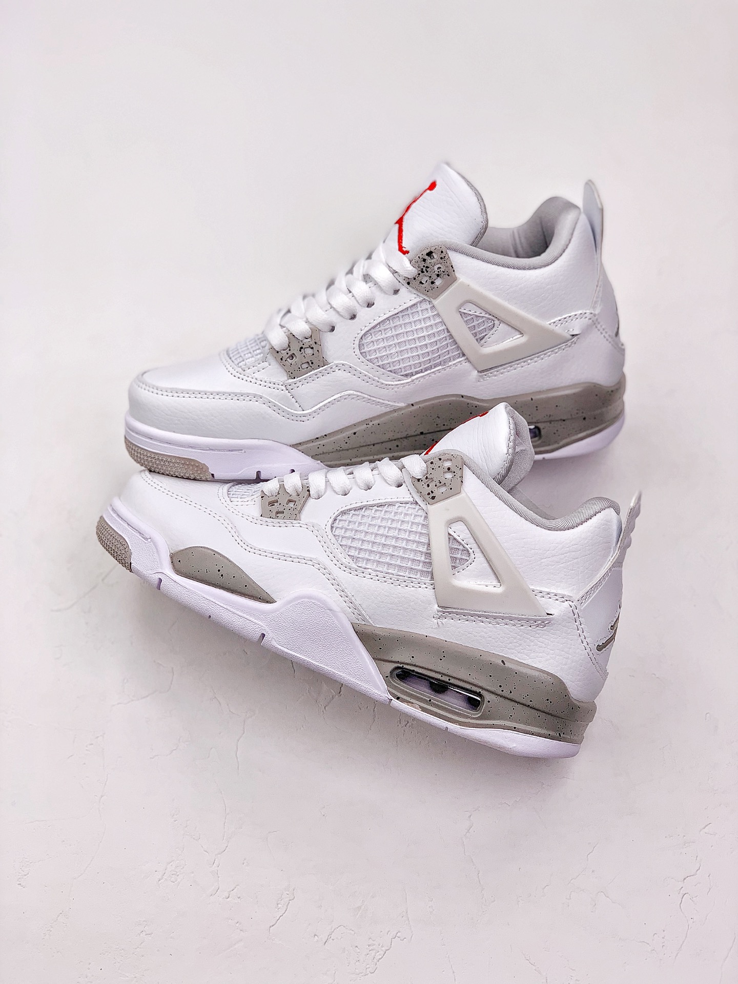 Best Replica Jordan 4 Retro White Oreo extended size - Colareps
