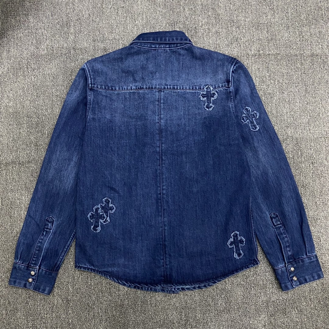 Best Replica Chrome Hearts Denim Shirt - Colareps