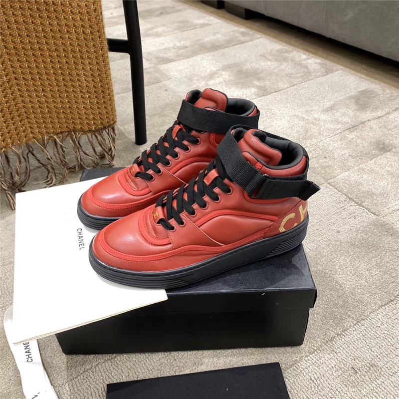Best Replica chanel gold sneakers red - Colareps