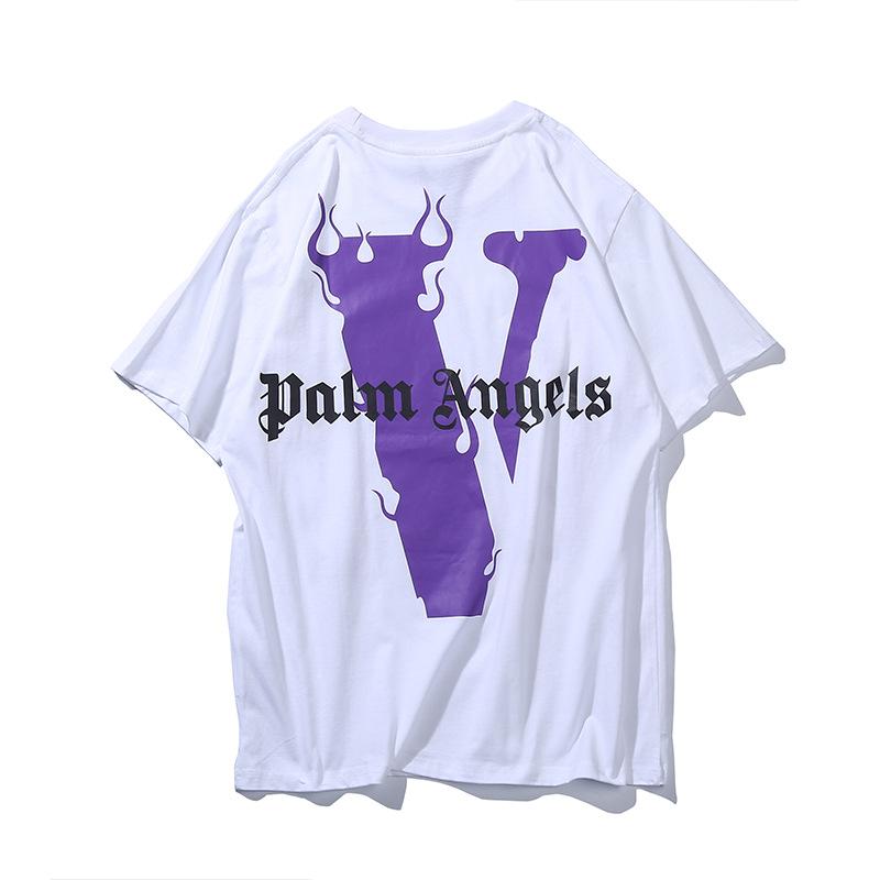 Best Replica Vlone Palm Angels Purple V Tee - Colareps