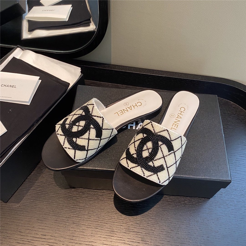 Best Replica chanel pearl slippers - Colareps