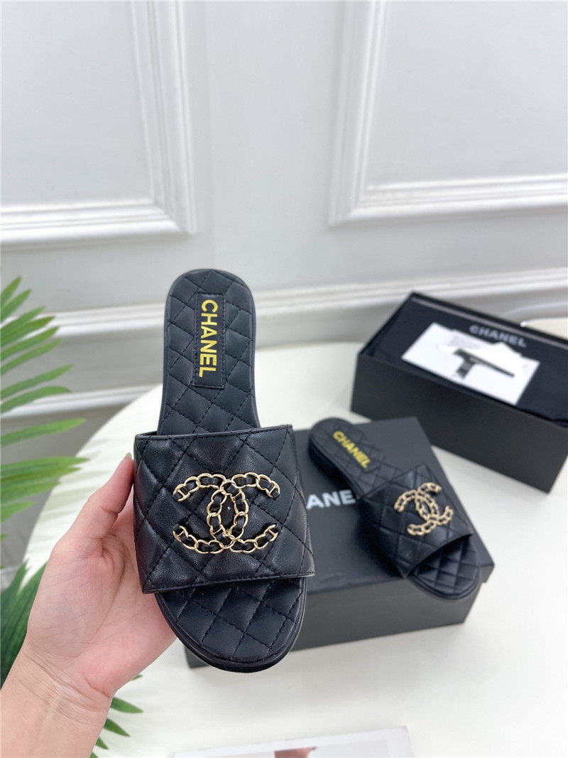 Best Replica Chanel counter classic double C buckle slippers - Colareps