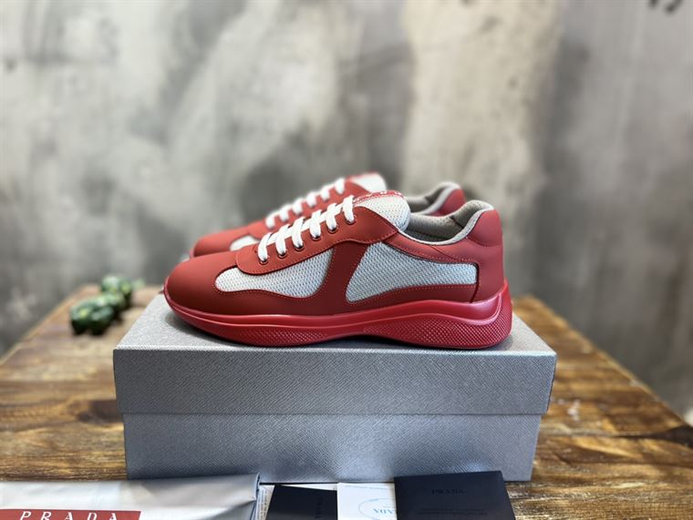 Best Replica PRADA AMERICA S CUP SOFT RUBBER AND BIKE FABRIC SNEAKERS   PRS046 - Colareps